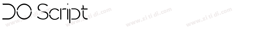 DO Script字体转换